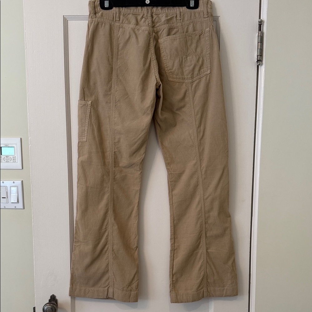 Emporio Armani Women’s tan corduroy straight leg pant - Picture 2 of 2